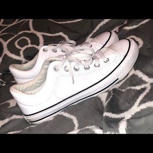 White Leather Converse